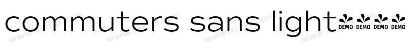 commuters sans light字体转换
